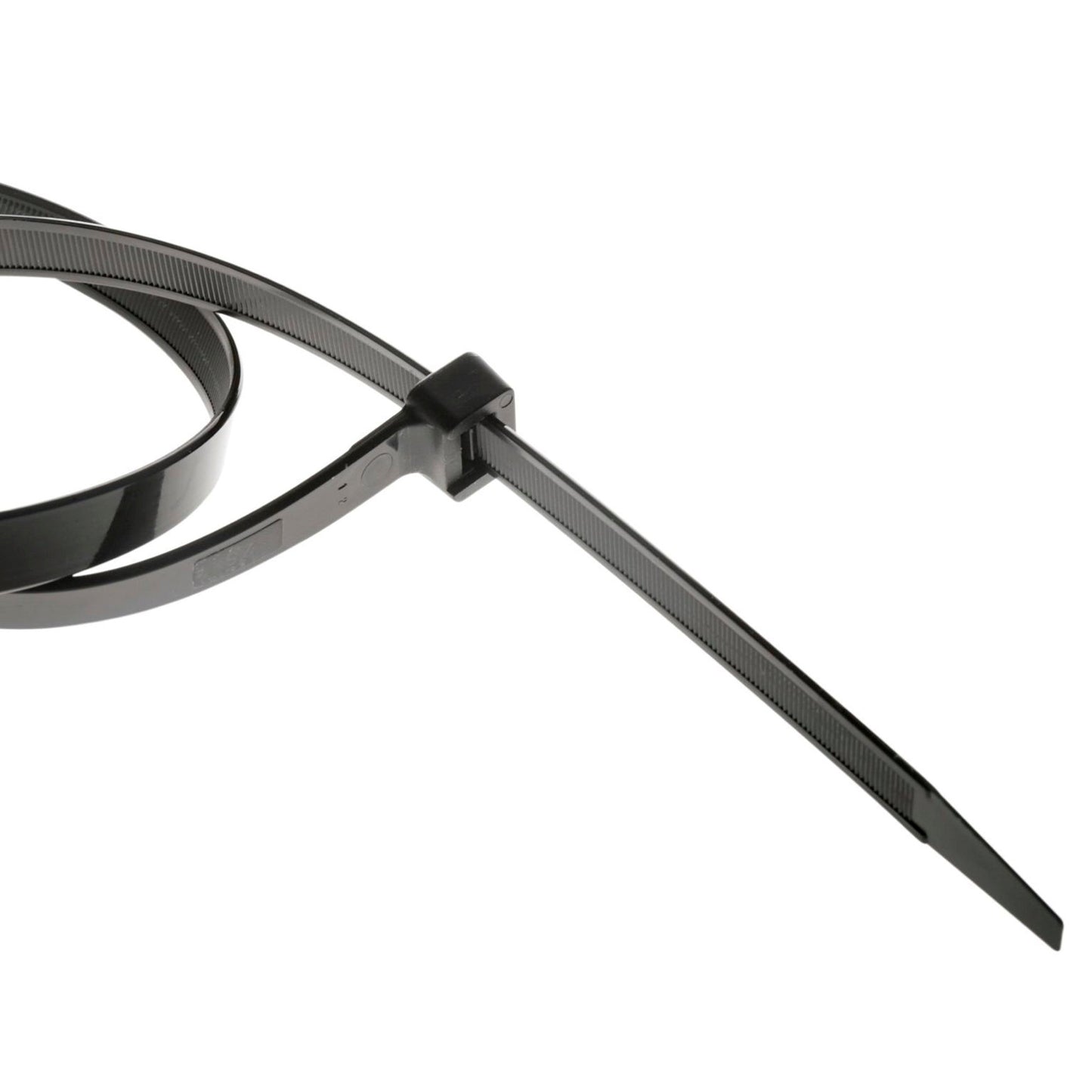 SapiSelco cable ties, black, l = 100 mm, w = 2,5 mm, bag of 100 pieces