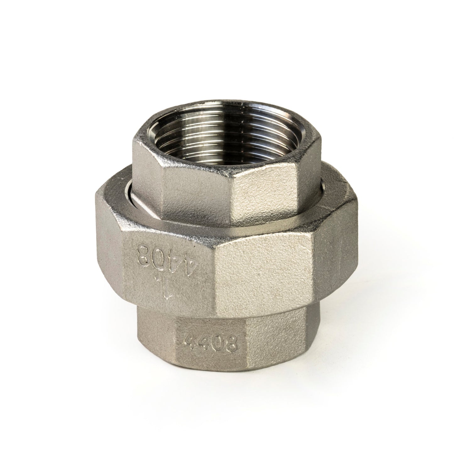 Coupling, conical, stainless steel, "lost wax", 2x female thread, BSP 1½"