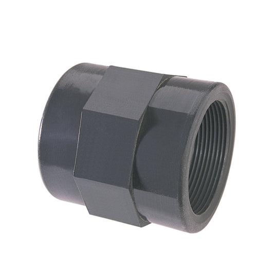 Pimtas insert screw piece, PVC, internal/external glue x female thread, 16 bar, 63/75 mm x 2"