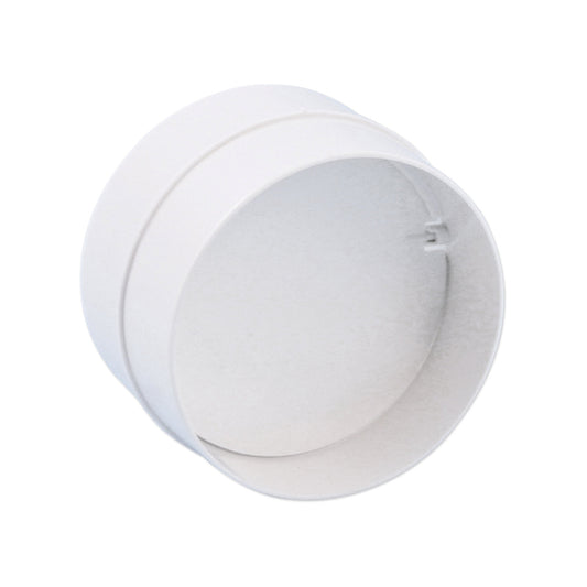 Nedco socket with non-return valve, for kitchen ventilation, PVC, 2x spigot, Ø 125 mm