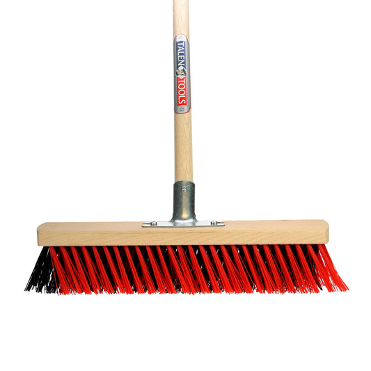 Talen Tools X-broom, for outdoor use, nylon bristles, 40 cm, handle 160 cm