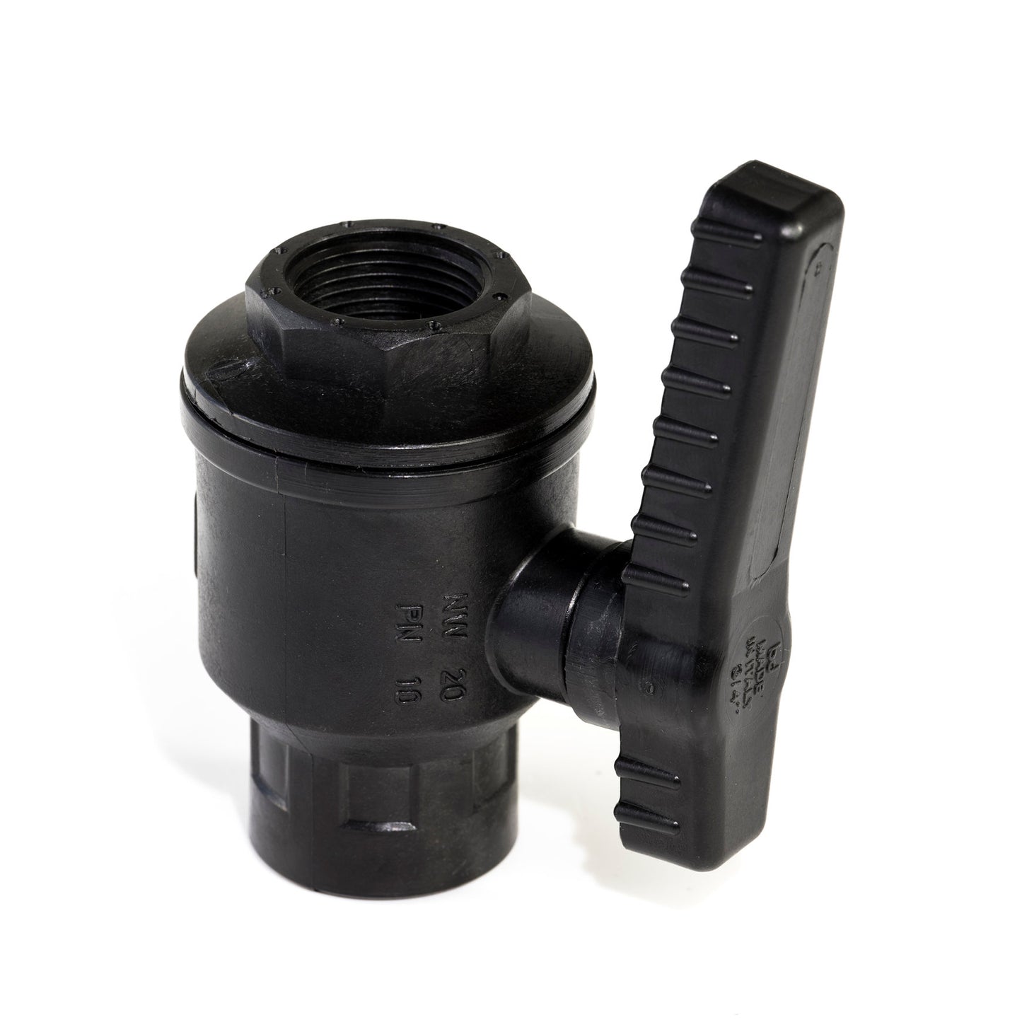 BD ball valve, PP, 2x female thread, 1"