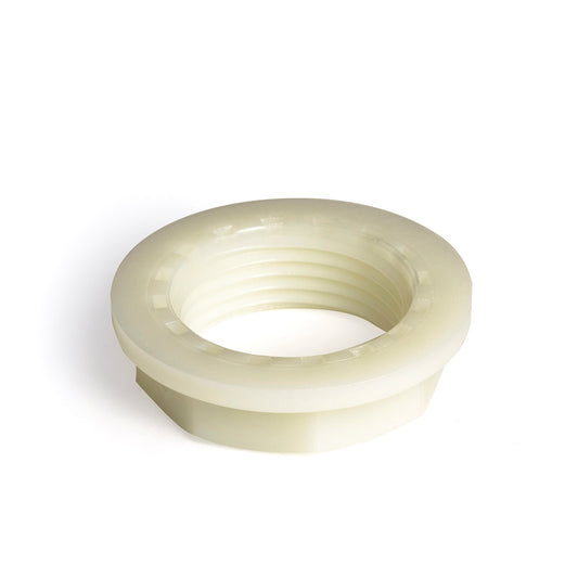 BD lock nut, nylon, 1x female thread, 2"
