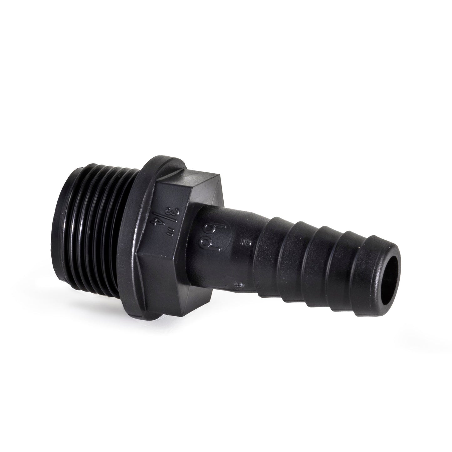 BD hose barb, PP, male thread x hose barb, ¾" x 19 mm