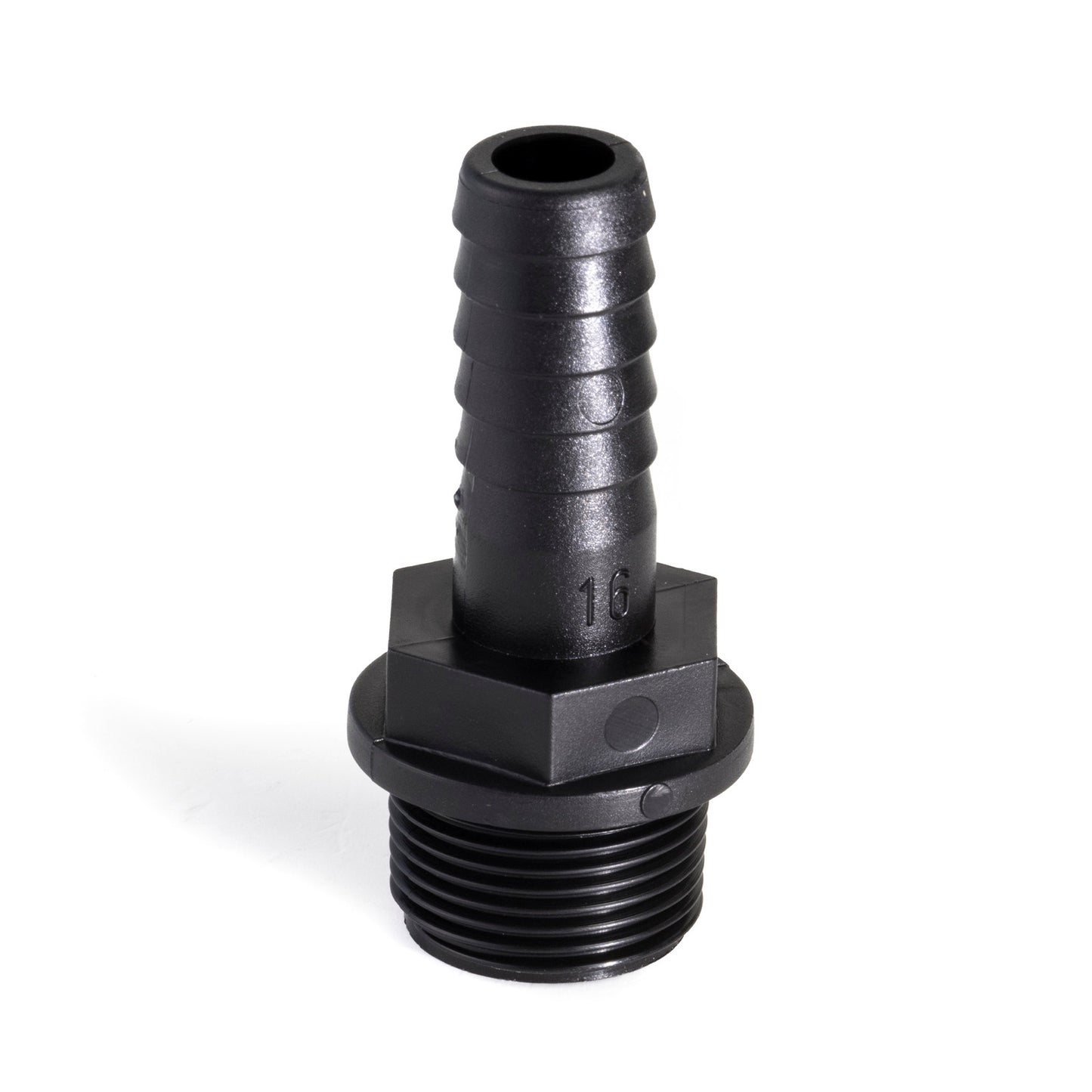 BD hose barb, PP, male thread x hose barb, 1" x 25 mm
