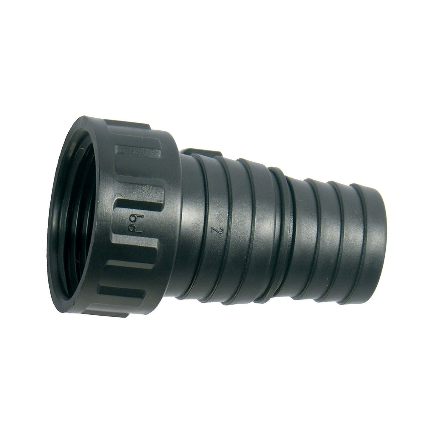BD hose barb, PP, EPDM, female thread x hose barb, 1¼" x 38 x 32 mm