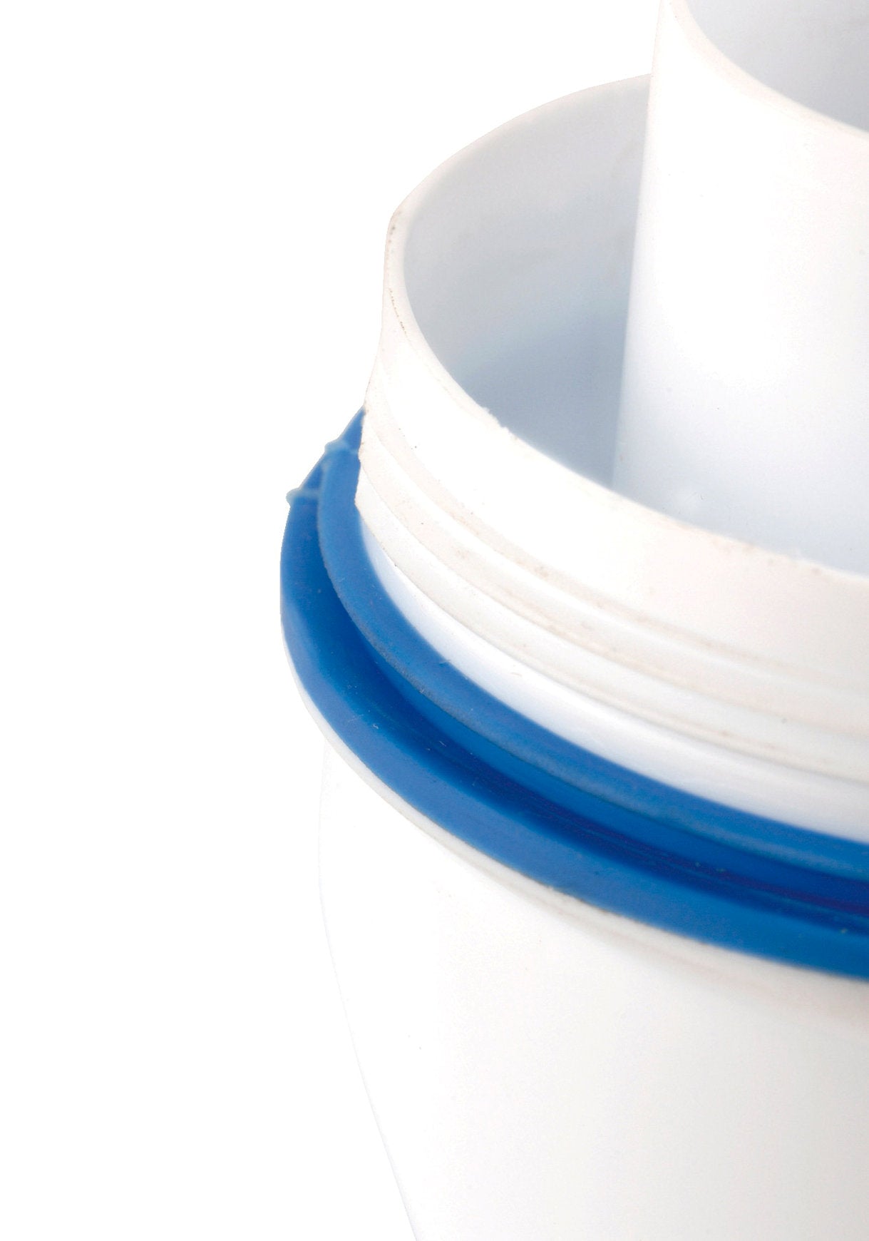 Nicoll bottle trap, type Easyphon, union nut x clamp, PP, white, 1¼" x 32 mm