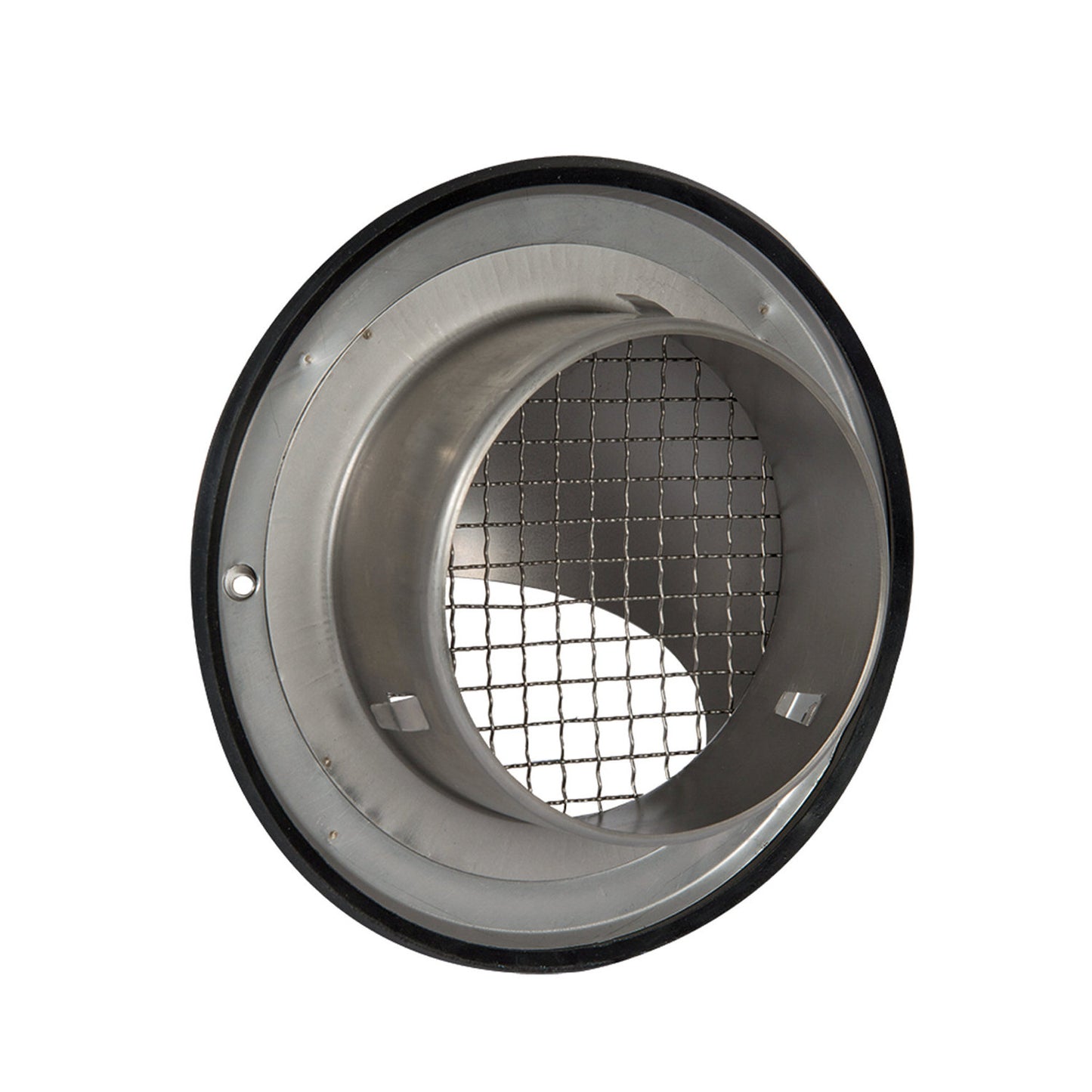 Nedco ball grille with coarse mesh, stainless steel 304, round, 125 mm, brushed stainless steel 304