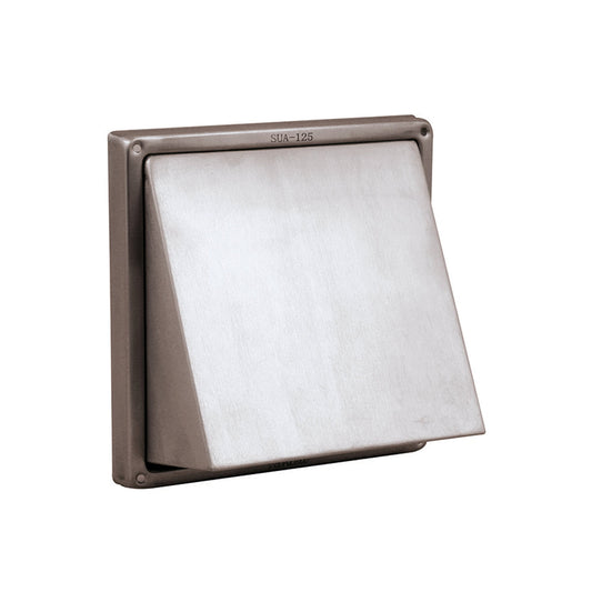 Nedco ventilation grille, stainless steel, 125 mm