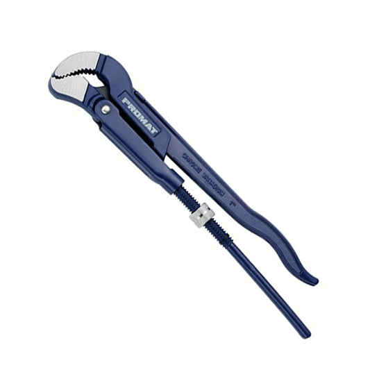 Promat pipe wrench, S-jaw, l = 420 mm, span 0 - 62 mm, nom. size 1½"
