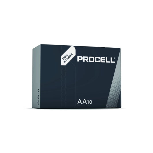 Duracell Procell alkaline battery, Penlite/AA, box of 10