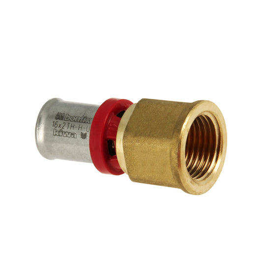Bonfix Alu-press female adapter, press x female thread, Kiwa, 26 mm x ¾"