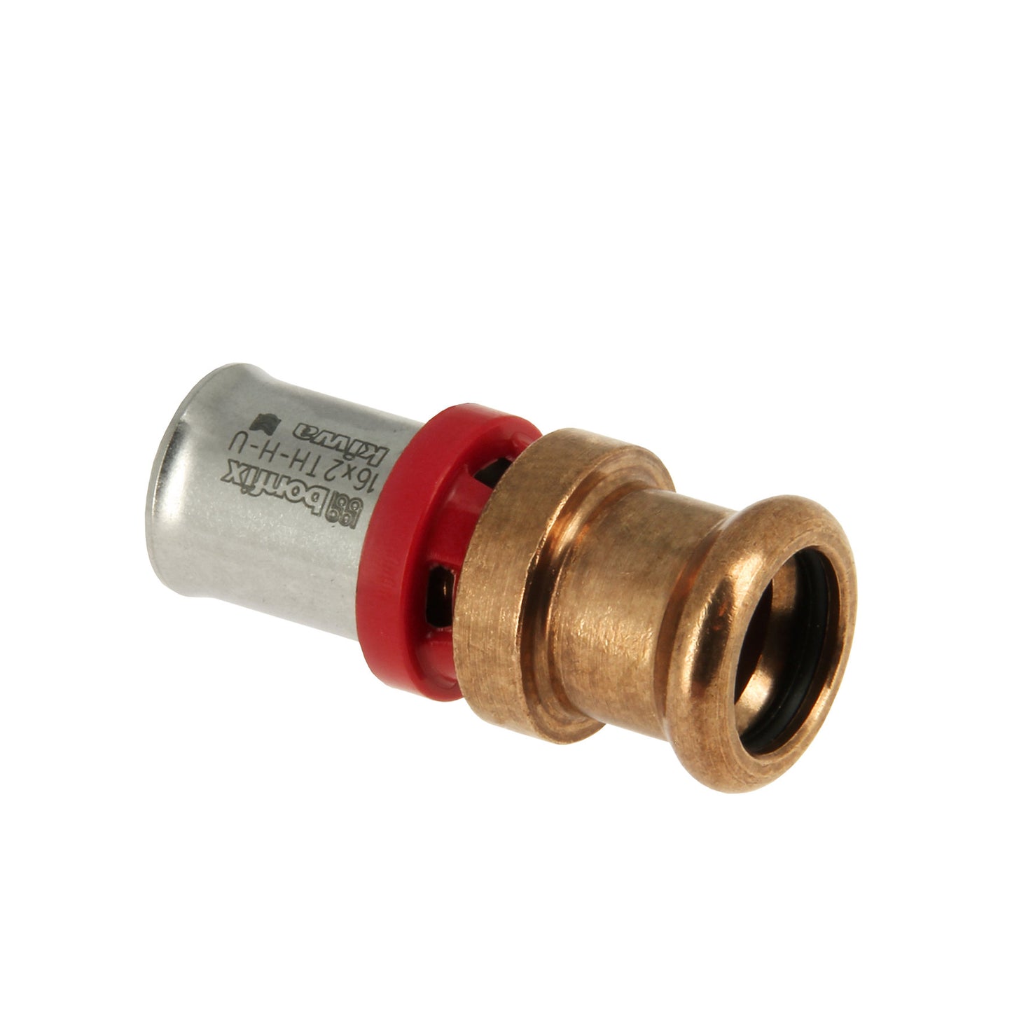 Bonfix Alu-press reducing coupling, press x m profile, Kiwa, 16 x 15 mm