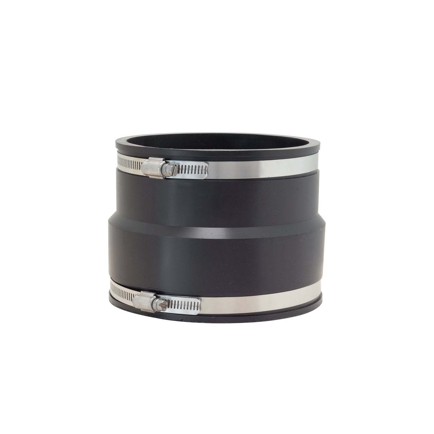 Fernco flexible reducing coupling, black, 155 - 140 x 133 - 115 mm