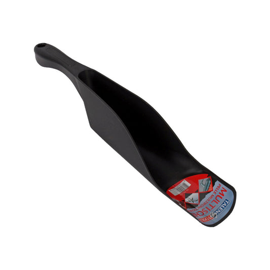 Talen Tools gutter shovel, plastic, black