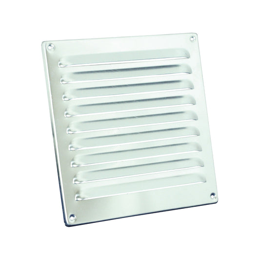 Nedco blade grille, aluminum, small blades, folded edge, 200 x 200 mm, aluminum