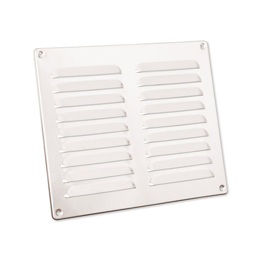 Nedco blade grille, aluminum, small blades, folded edge, 250 x 200 mm, aluminum