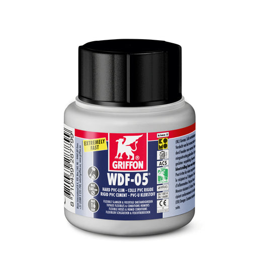 Griffon rigid PVC adhesive, WDF-05, bottle 125 ml