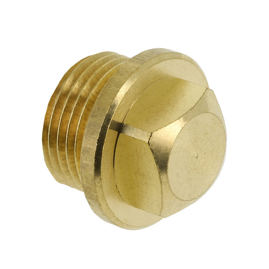 Bonfix plug, brass, square, 1x male thread, 3/8"