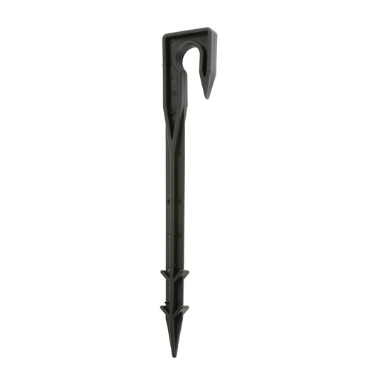 Ground spike, 16 mm, black, 25 pieces