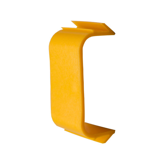 Canalit retainer clamp for duct trunking, PVC, 90 x 65 mm, yellow
