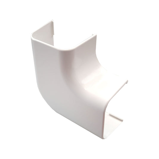 Canalit flat bend for duct trunking, PVC, 90 x 65 mm, white