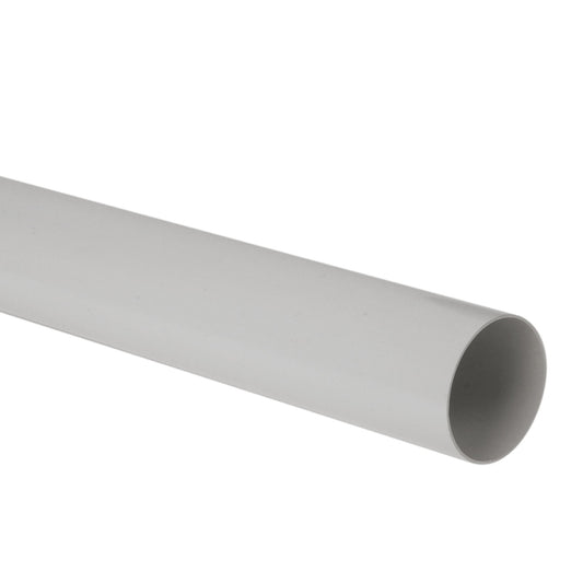 Nicoll Techtan rainwater pipe, PVC, light grey, 80 mm, l = 4 m