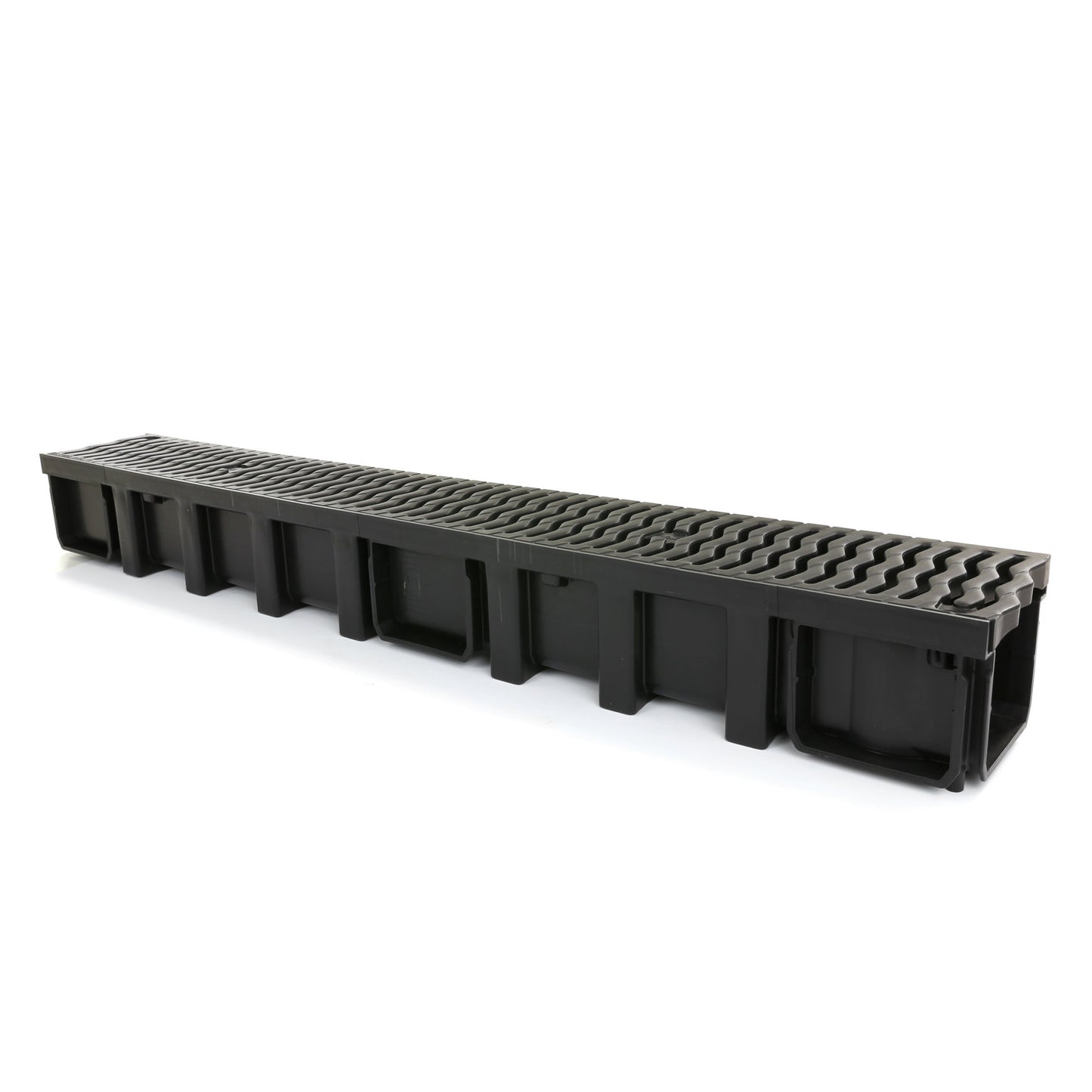 Nicoll drainage channel, type Connecto 100, incl. PP slotted grating, A15, 100 x 13.6 x 11.5 cm