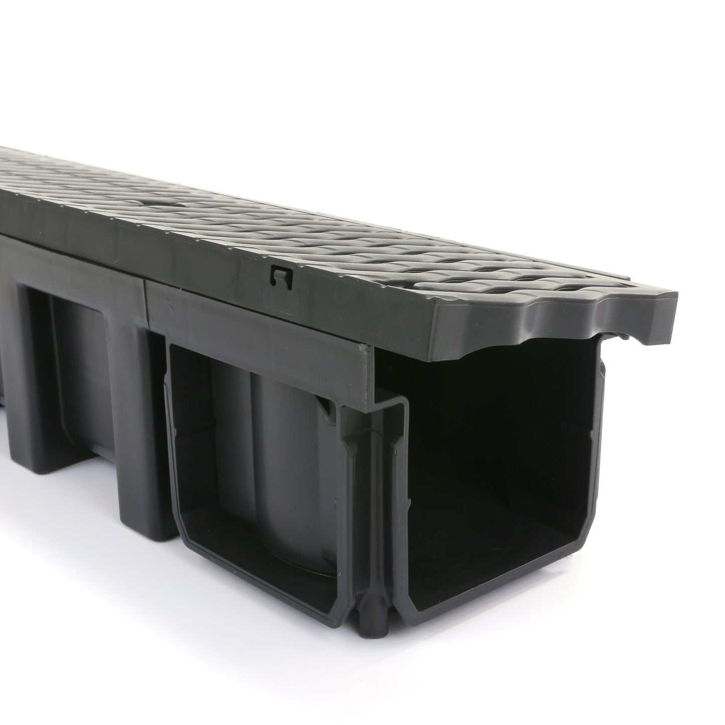 Nicoll drainage channel, type Connecto 100, incl. PP slotted grating, A15, 100 x 13.6 x 11.5 cm
