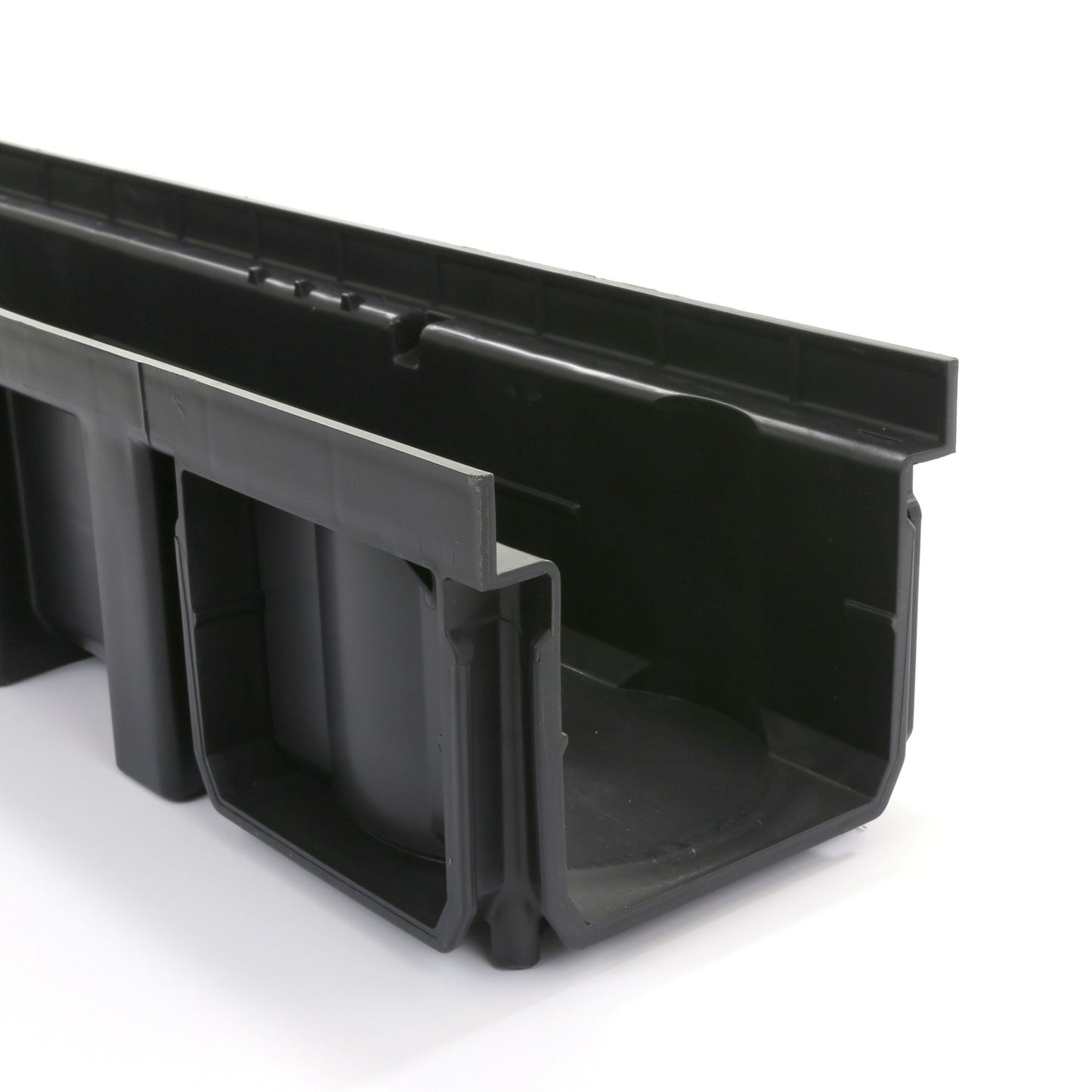 Nicoll drainage channel, type Connecto 100, incl. PP slotted grating, A15, 100 x 13.6 x 11.5 cm