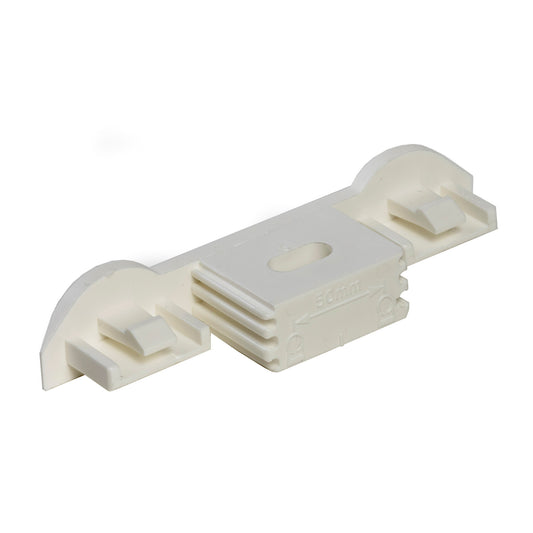 Walraven starQuick duo wall plate, polyamide, white, c.t.c. distance 50 mm