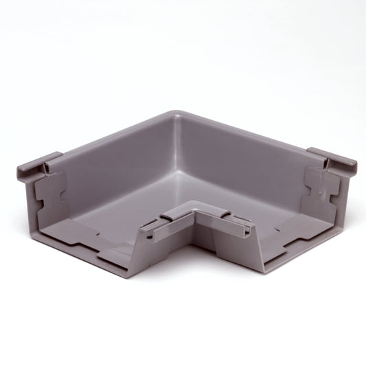 S-lon inner corner piece for box gutter, PVC, type 180, grey