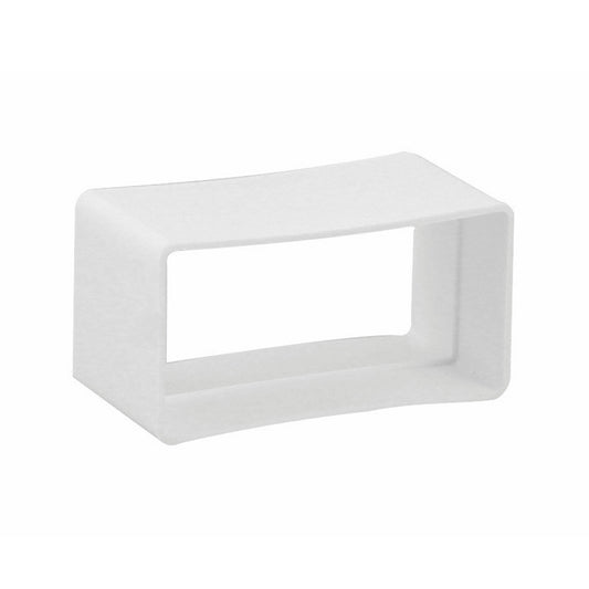 Nedco push-fit socket for kitchen ventilation, PVC, 2x socket, 110 x 54 mm