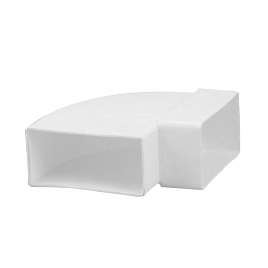 Nedco bend 90° for kitchen ventilation, PVC, sleeve x spigot, horizontal, 110 x 54 mm
