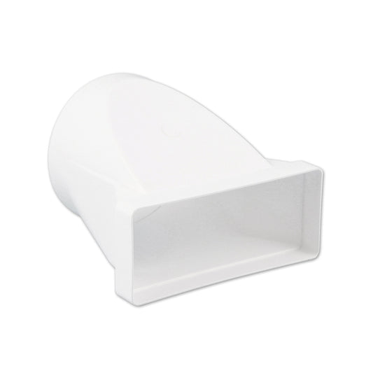 Nedco transition piece for kitchen ventilation, socket x spigot, straight, Ø 150 mm / 220 x 90 mm