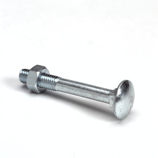 Carriage bolt with nut, steel, electrolytically galvanised, DIN 603/555, M8 x 50 mm