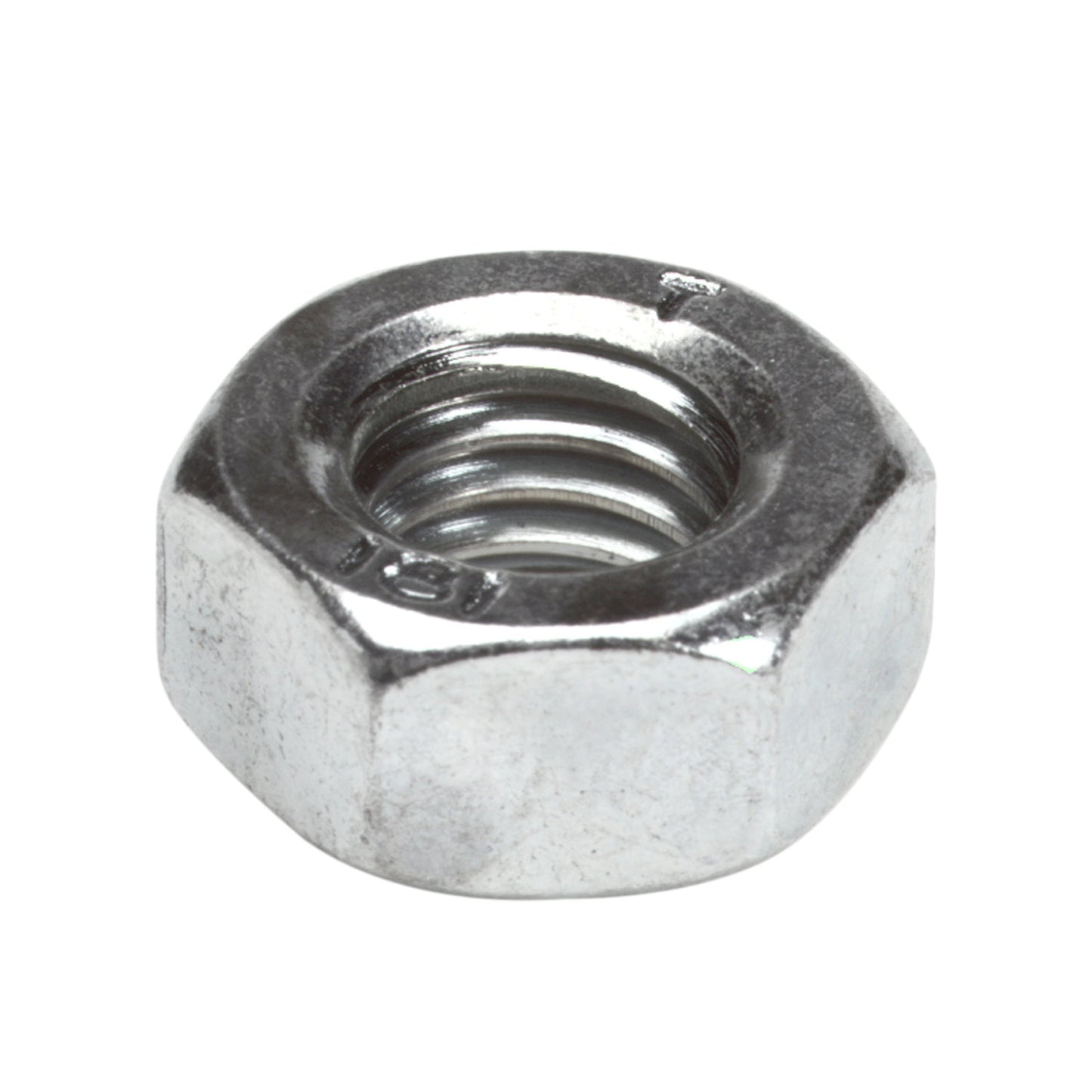 Nut, steel, electrolytically galvanized, M6