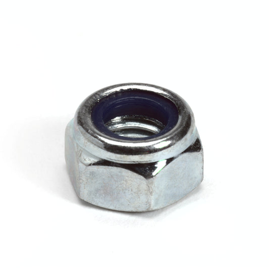 Locknut with nylon washer, steel, electrolytically galvanized, DIN 985/6-8, M6