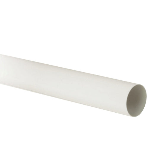 Nicoll Techtan rainwater pipe, PVC, white, RAL 9010, 80 mm, l = 4 m
