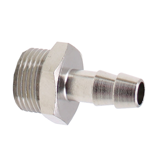 Hose barb with male thread, galvanized steel, 8 mm x ¼"