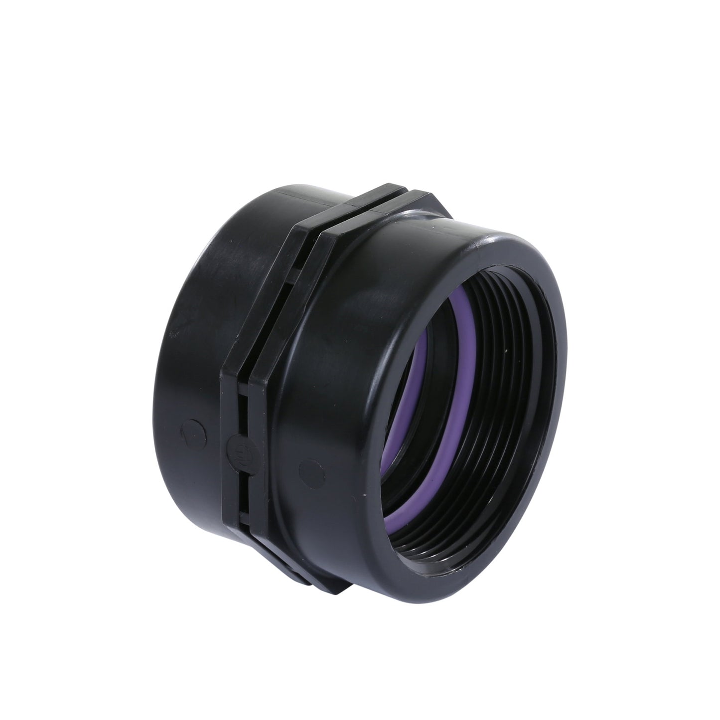 Self-Seal threaded socket, PP, 2x female thread, 6 bar, 1¼" x 1¼"