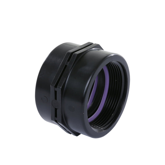 Self-Seal threaded socket, PP, 2x female thread, 6 bar, 1¼" x 1¼"