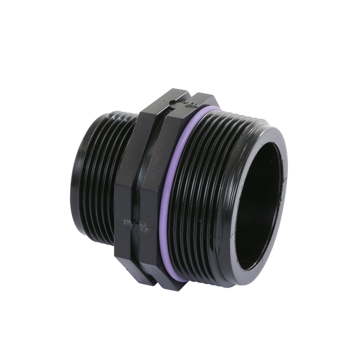 Self-Seal double reducing nipple, PP, 2x male thread, 6 bar, 1½" x 1¼"