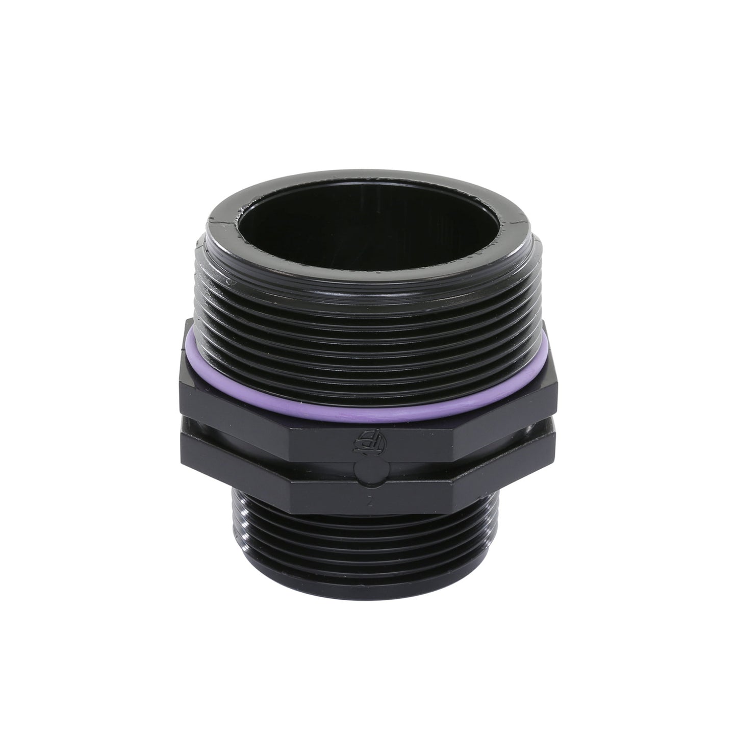 Self-Seal double reducing nipple, PP, 2x male thread, 6 bar, 2" x 1½"