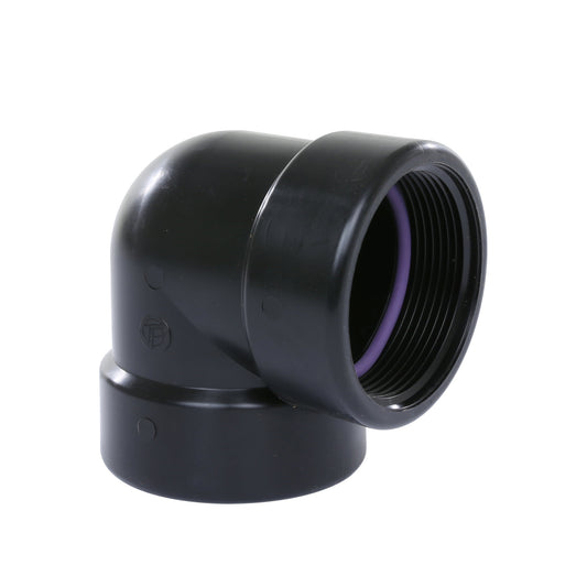 Self-Seal PP elbow 90°, 2x female thread, 6 bar, 1"