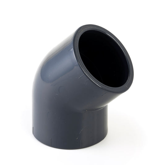VDL elbow 45°, PVC, 2x internal glue, 16 bar, 40 mm