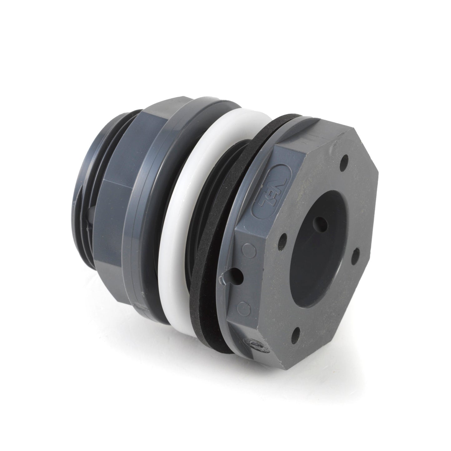 VDL reservoir coupling, PVC, external thread x internal glue, 2" x 40 mm