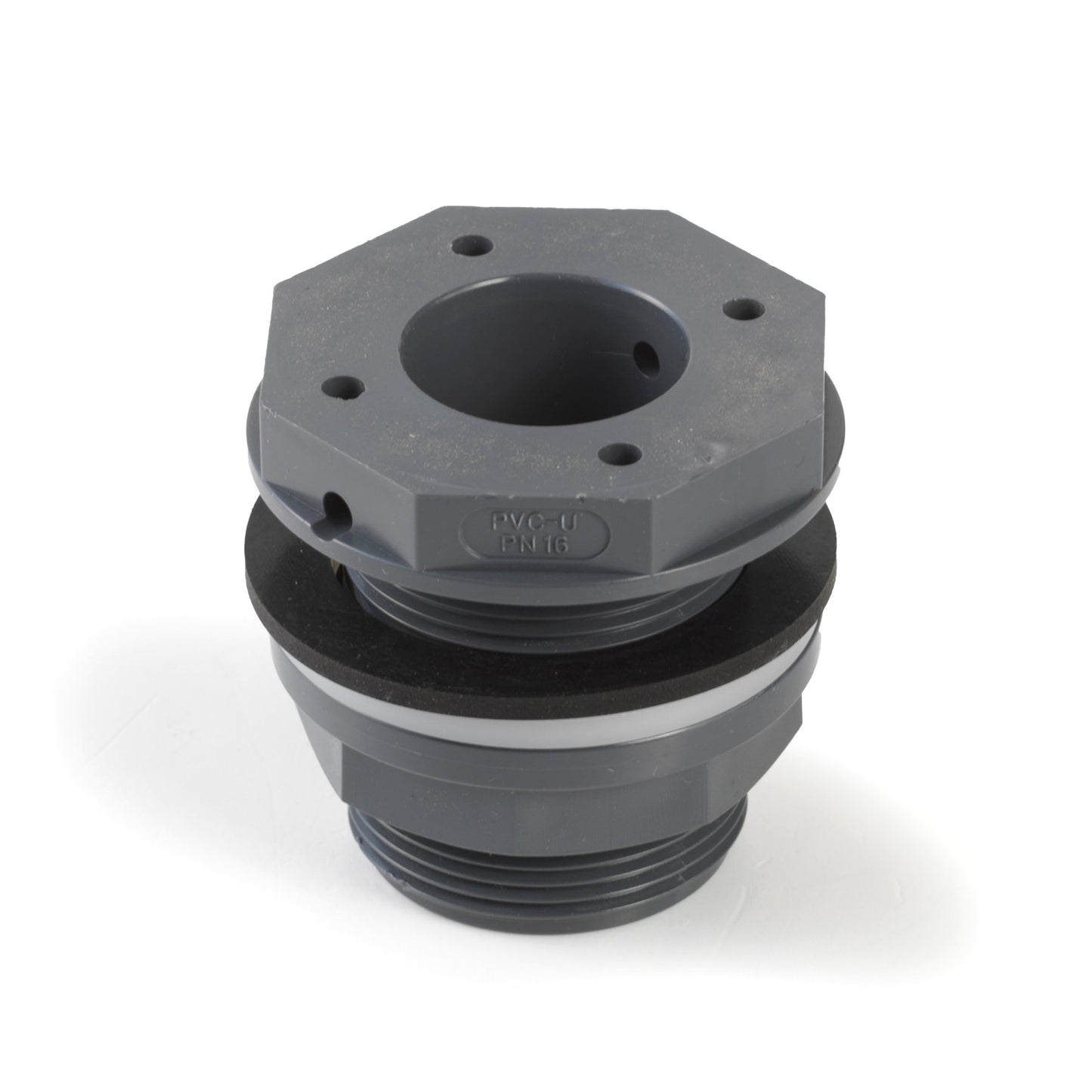 VDL reservoir coupling, PVC, external thread x internal glue, 2" x 40 mm