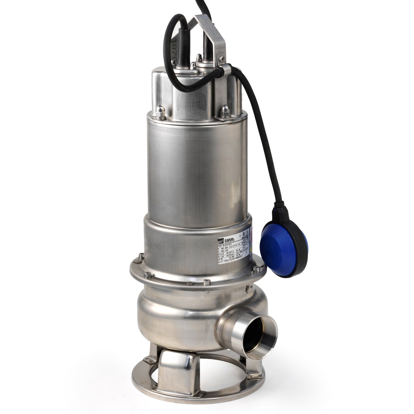 Ebara submersible pump for clean water and wastewater, SS, DW Vox 75 MA, 0,55 kW, 230 V, float