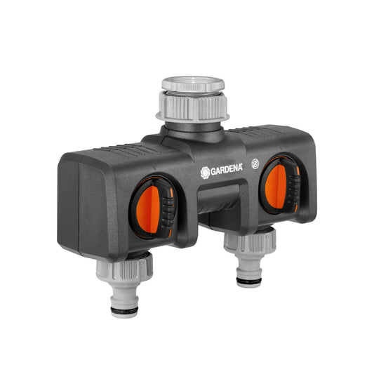 Gardena 2-way water distributor for ¾" and 1" taps, type 8193